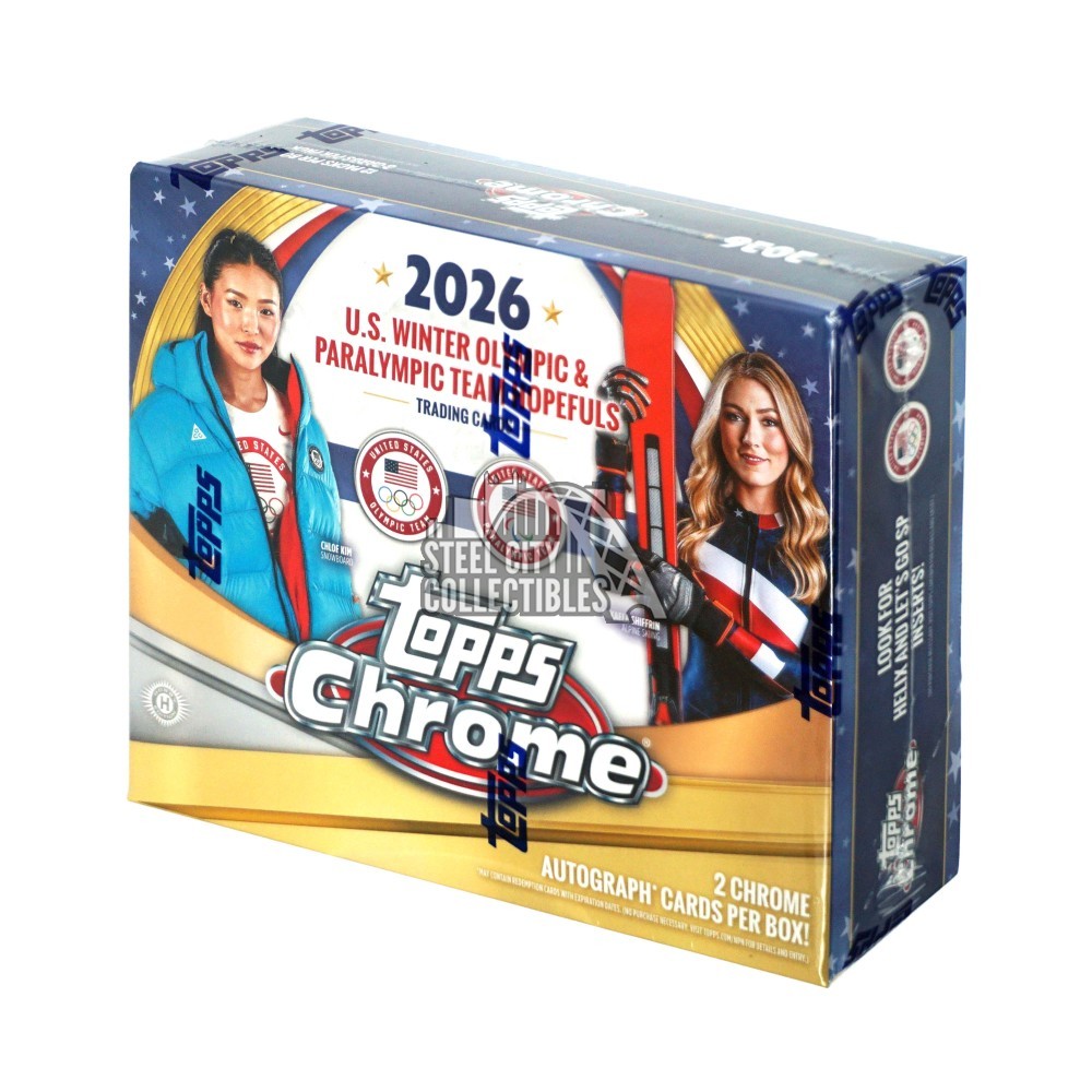 2026 Topps Chrome U.S. Olympics Hobby Box | Steel City Collectibles
