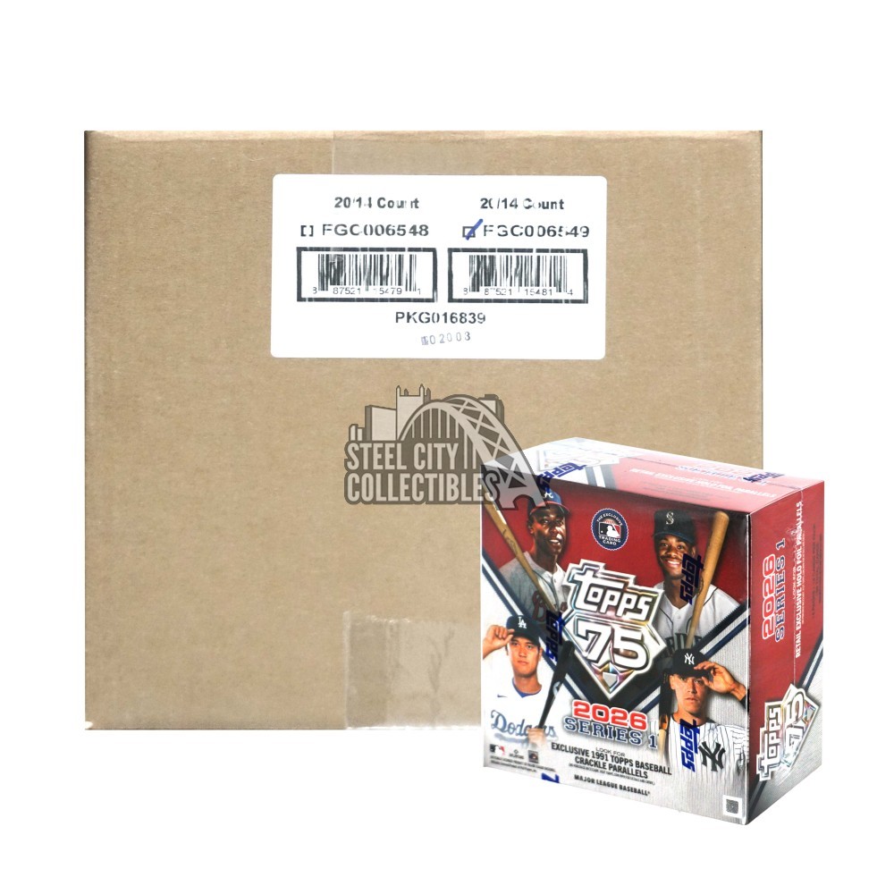 2026 Topps Series 1 Baseball Mega 20-Box Case | Steel City