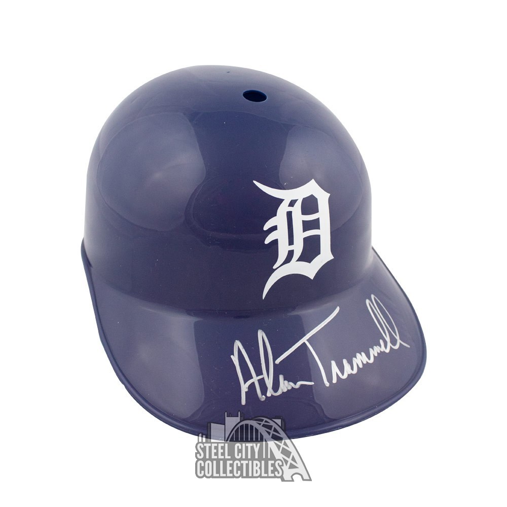 Alan Trammell Autograph Detroit Tigers F/S Souvenir Replica Baseball Helmet  JSA