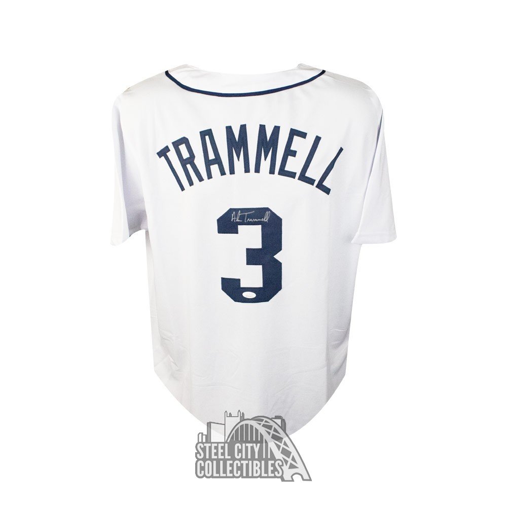 Alan Trammell Autographed Detroit Custom Baseball Jersey - JSA COA