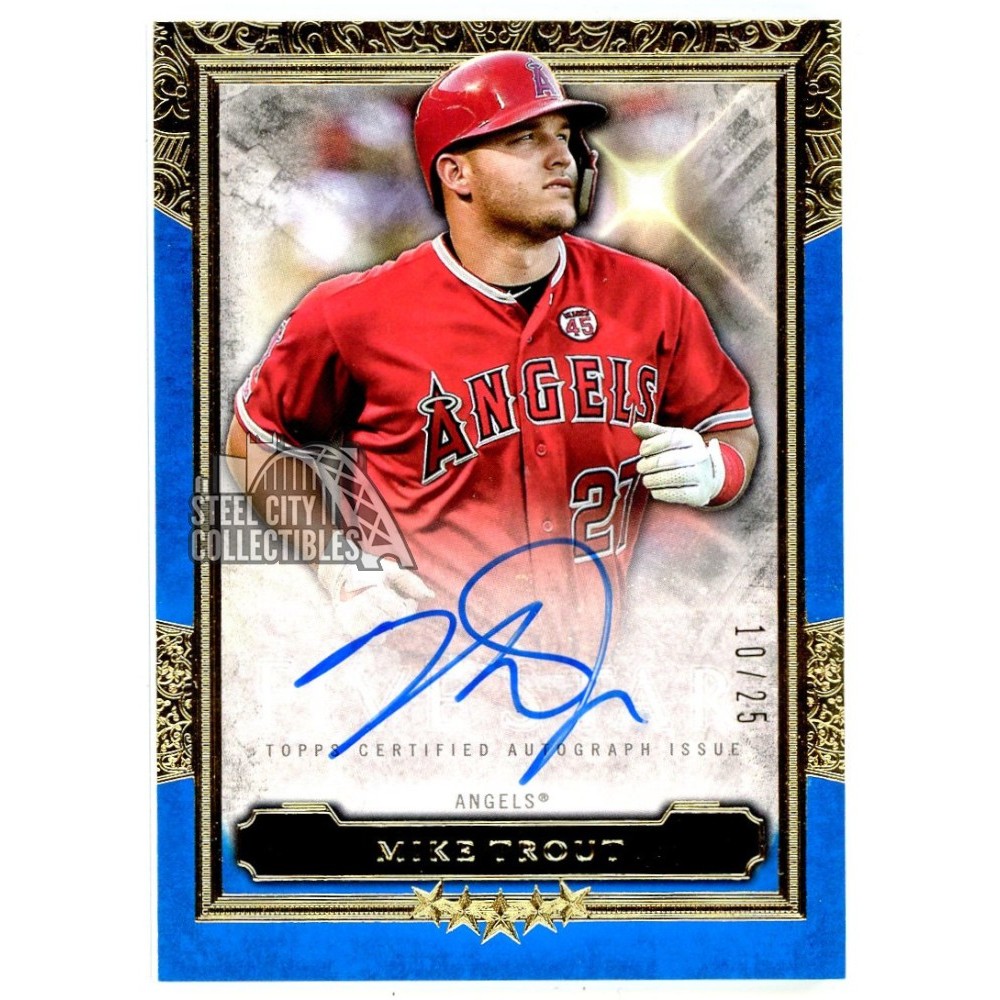 mike trout autograph card