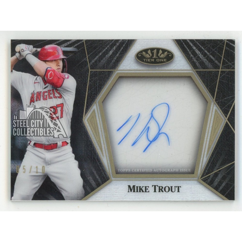 Mike Trout 2022 Topps Tier One Acetate Autograph Card #C1A