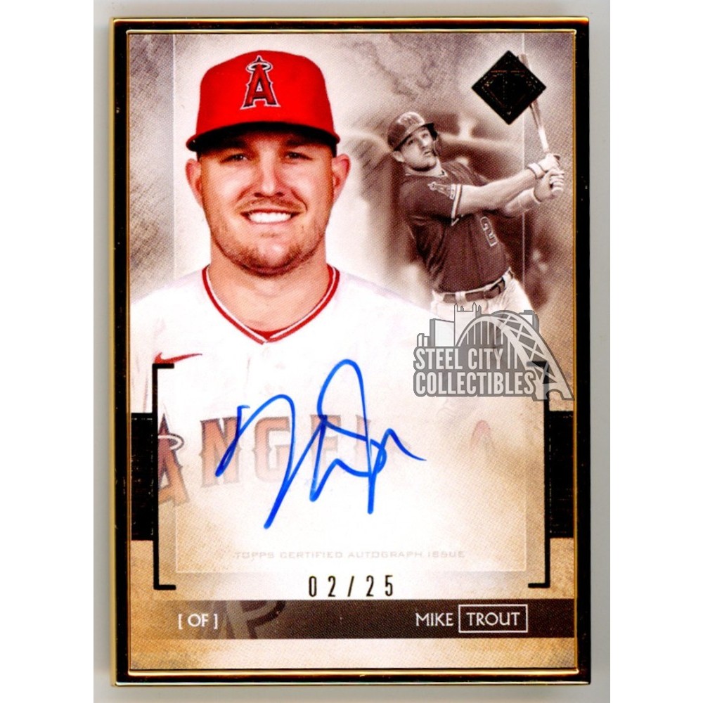 Mike Trout 2020 Topps Transcendent Framed Autograph Card #TCA-MT 02/25 | Steel City Collectibles Mike Trout 2020 Topps Transcendent Framed Autograph Card #TCA-MT 02/25 | Steel City Collectibles