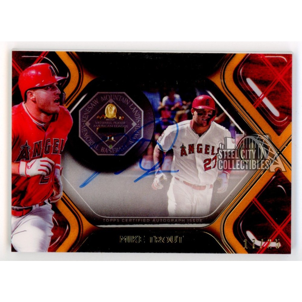 Mike Trout 直筆サイン　マイクトラウト auto /99 topps 2024 Topps Series 1 1989 Mike Trout Auto Black Parallel 06