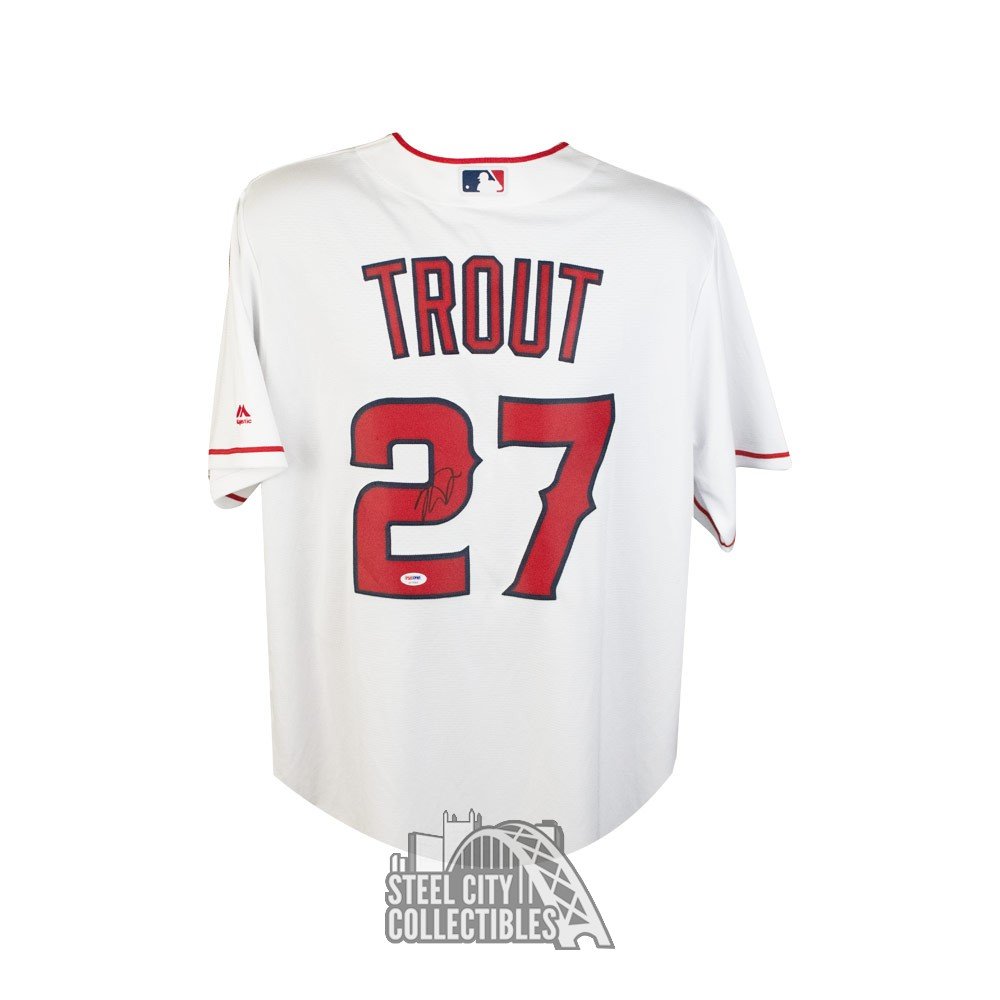 Mike Trout Autographed Los Angeles Angels Majestic Baseball Jersey -  PSA/DNA COA