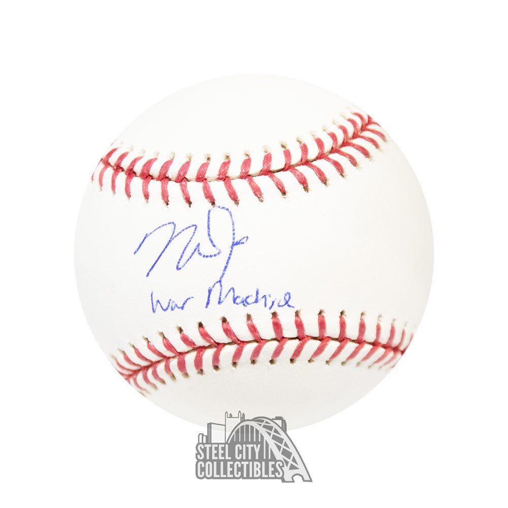 Mike Trout War Machine Autographed Official MLB Baseball - MLB Hologram