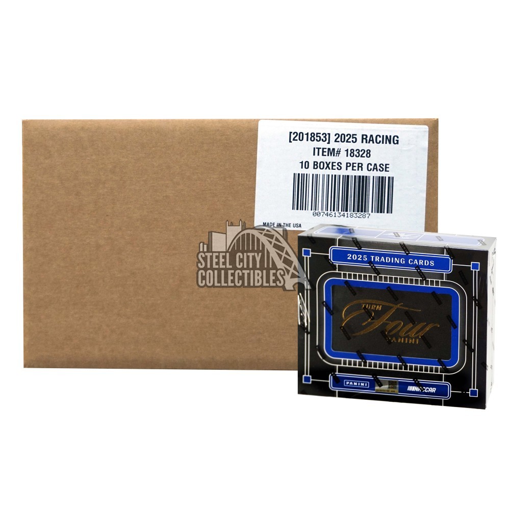 2025 Panini Turn Four Racing Hobby 10-Box Case | Steel City