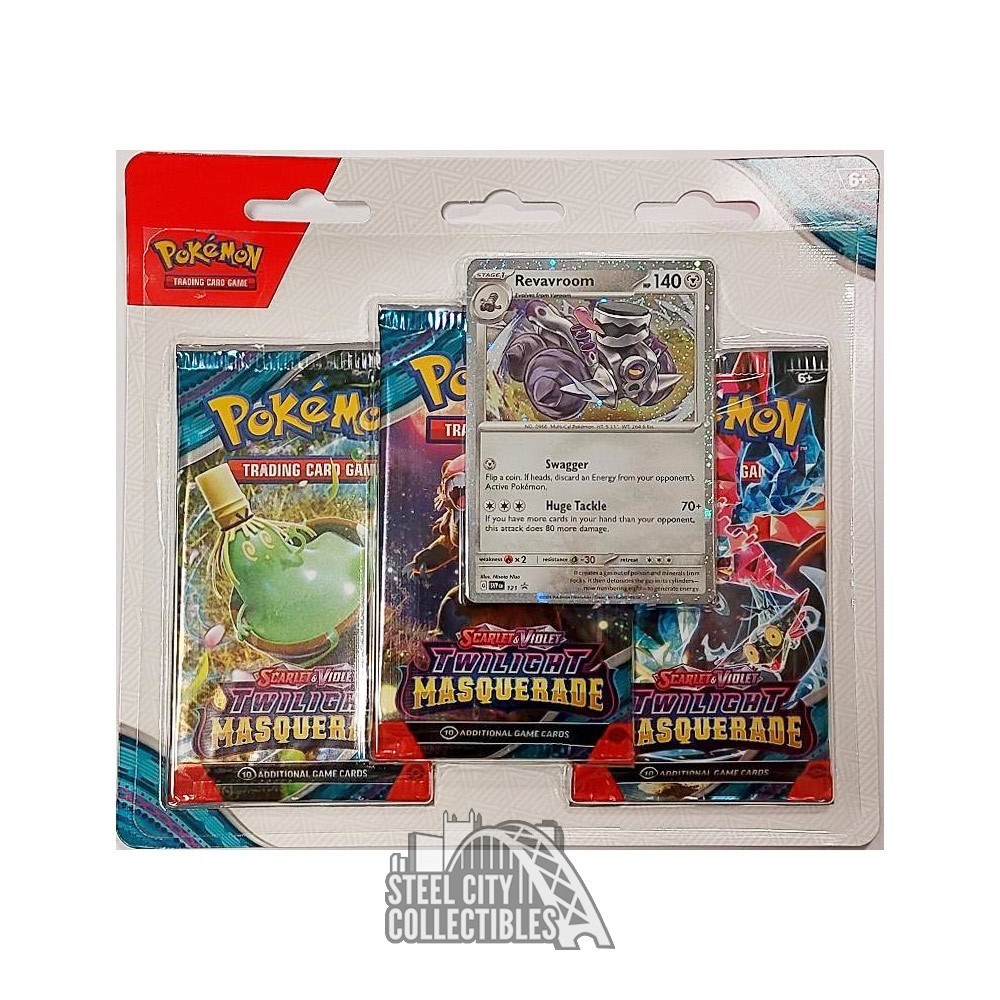 Pokemon Scarlet & Violet Twilight Masquerade 3-Pack Blister Case Pokemon Scarlet & Violet Twilight Masquerade 3-Pack Blister Case