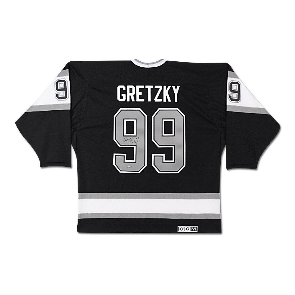 Upper Deck Wayne Gretzky Signed Road Los Angeles Kings Jersey