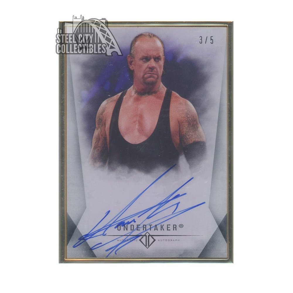 Undertaker 2019 Topps WWE Transcendent Collection Autograph Purple 3/5