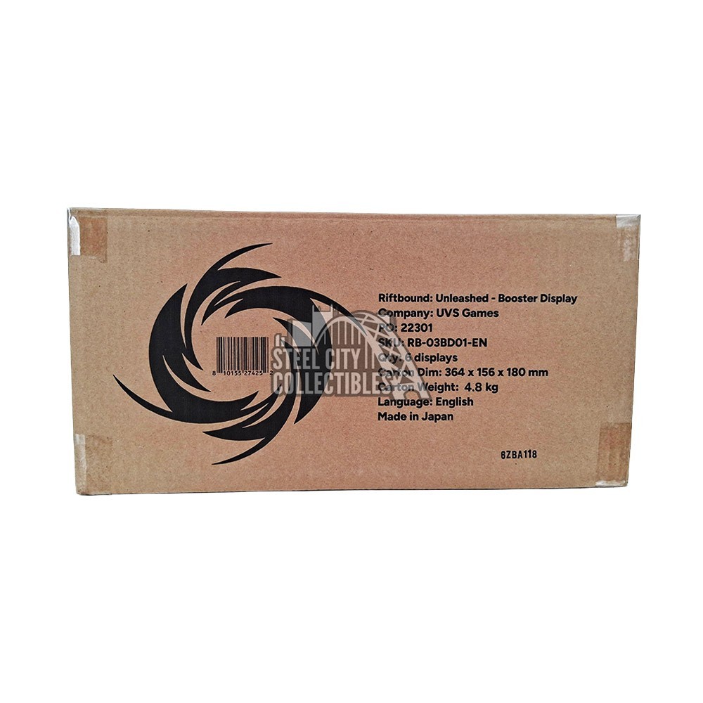 Riftbound League of Legends Unleashed Booster 6-Box Case | Steel City Collectibles Riftbound League of Legends Unleashed Booster 6-Box Case | Steel City Collectibles