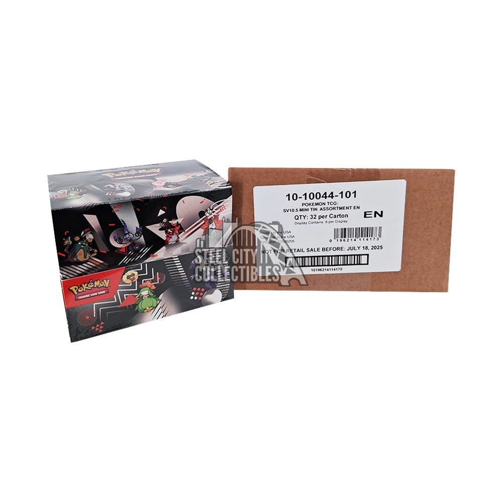 Pokemon Scarlet & Violet SV10.5 Unova Mini Tin Display 4-Box Case