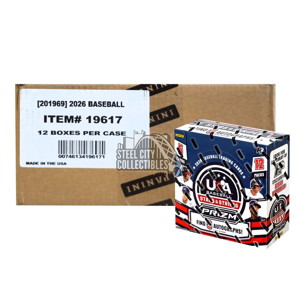 2026 Panini USA Stars & Stripes Prizm Baseball H2 12-Box Case