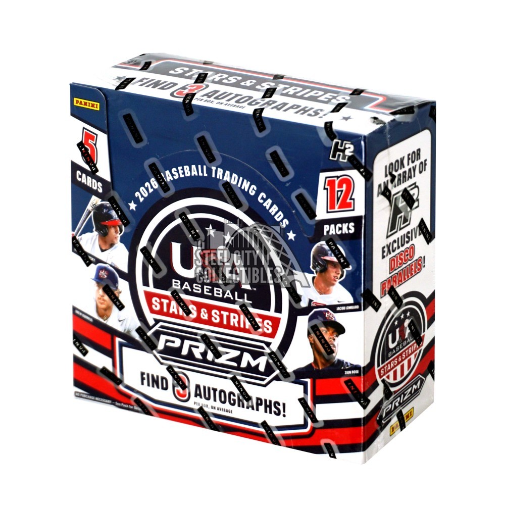 2026 Panini USA Stars & Stripes Prizm Baseball H2 Box | Steel City