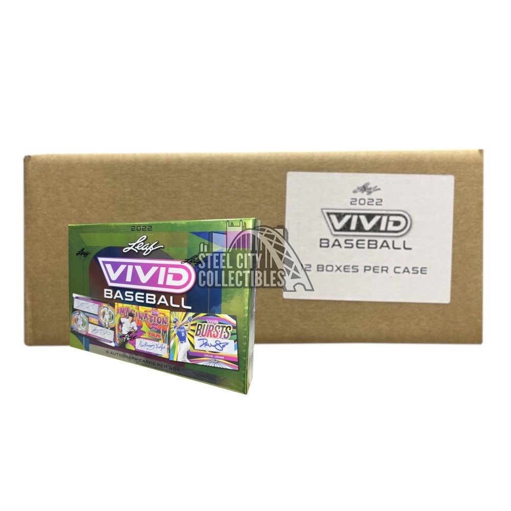 2022 Leaf Vivid Baseball Hobby 12Box Case Steel City Collectibles