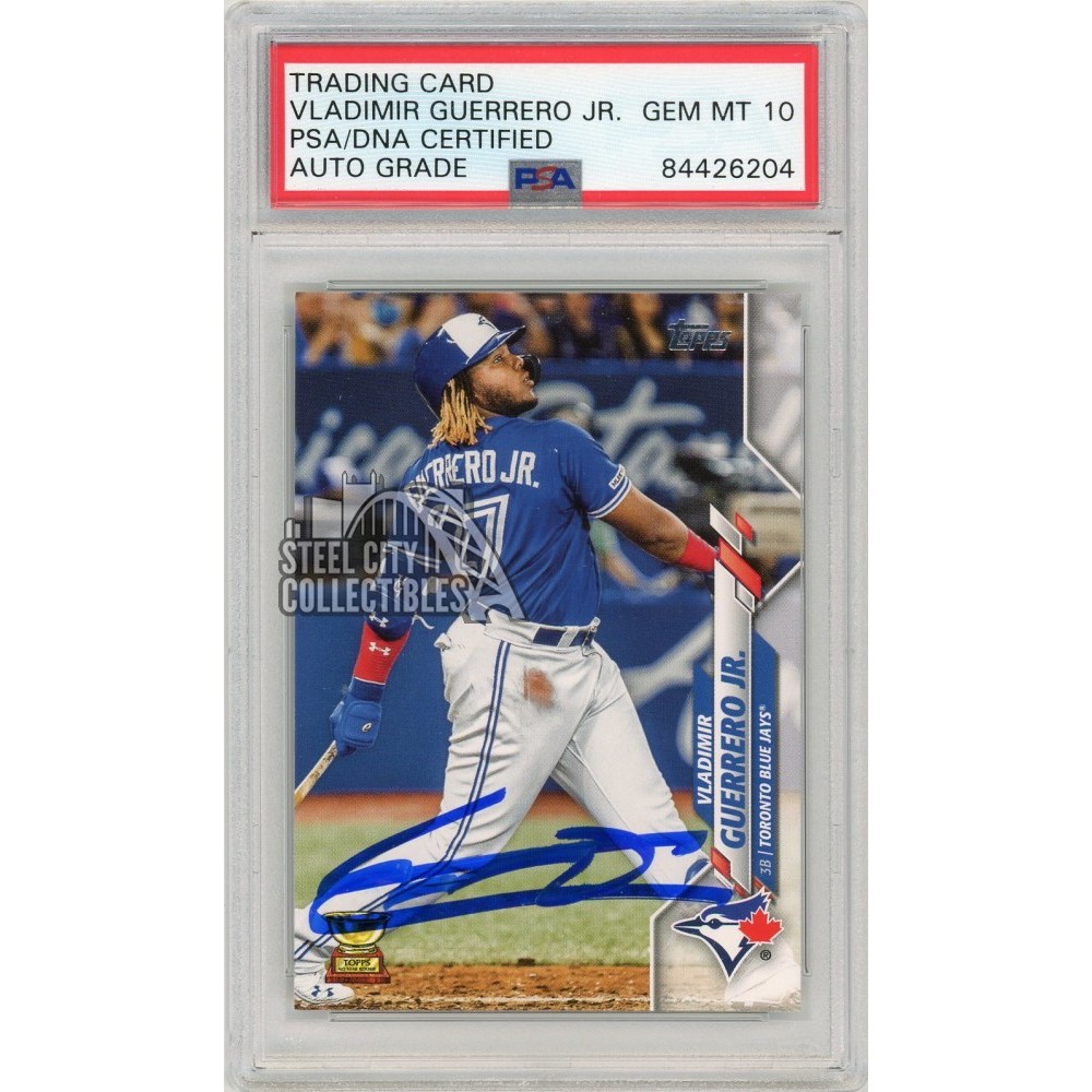 Vladimir Guerrero Jr 2020 Topps Autographed Card #182- PSA/DNA 10