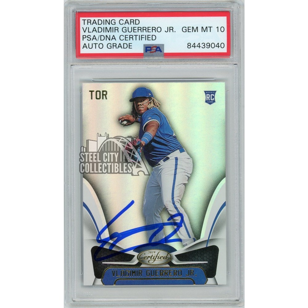 Vladimir Guerrero Jr 2019 Panini Certified Autographed Card - PSA/DNA