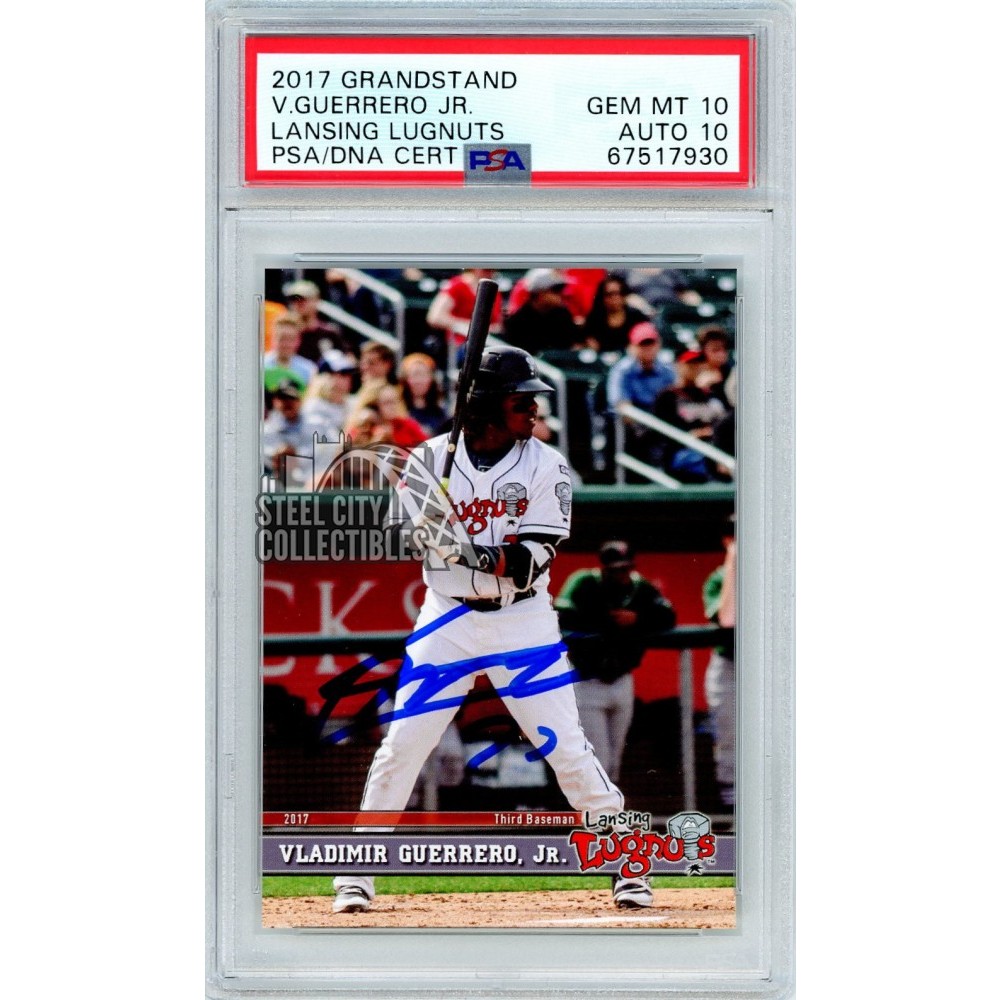 Vladimir Guerrero Jr 2017 Grandstand Lugnuts Autograph Rookie Card #27