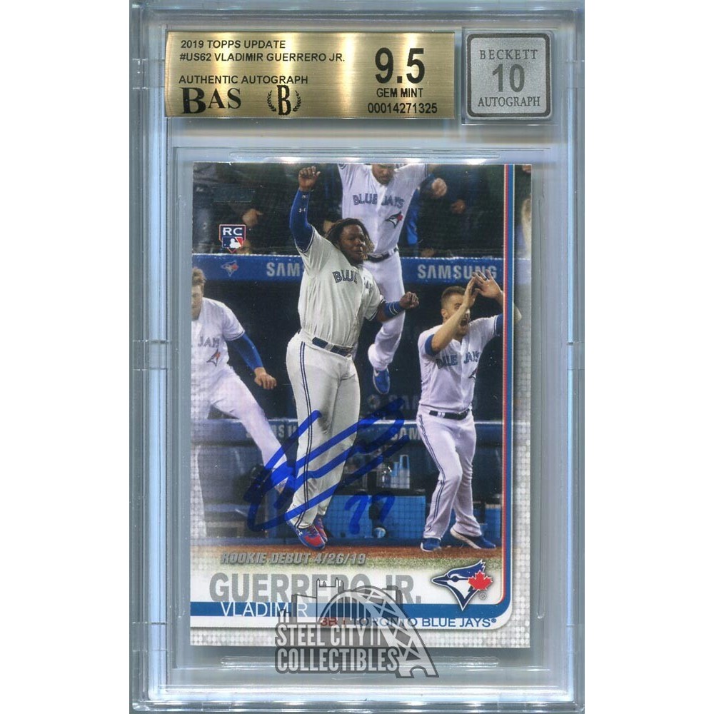 Vladimir Guerrero Jr 2019 Topps Update 27 Auto Rookie Debut #US62
