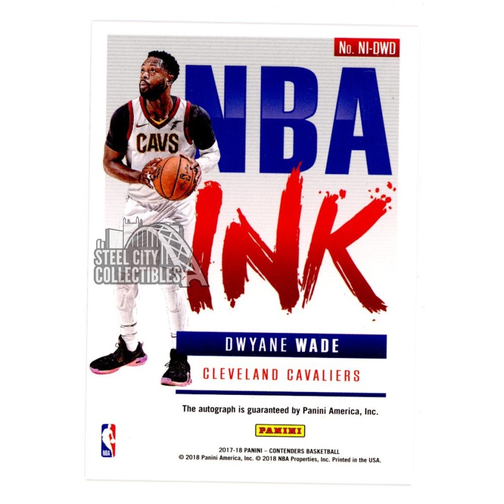 Dwyane Wade 2017-18 Panini Contenders NBA Ink Autograph Card