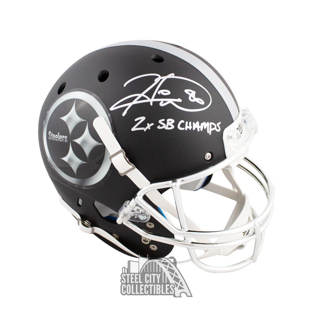 Hines Ward 2x SB Champs Autographed Custom Full-Size Football Helmet - JSA  COA