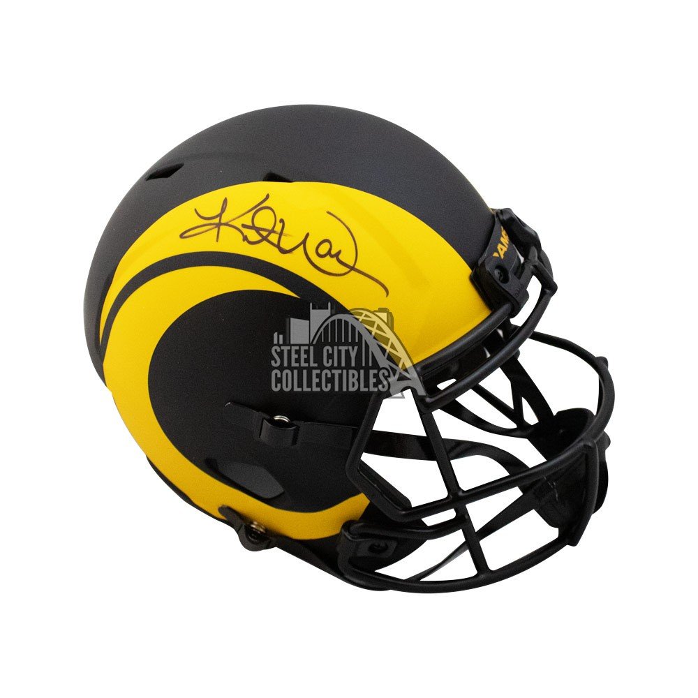 kurt warner autographed helmet