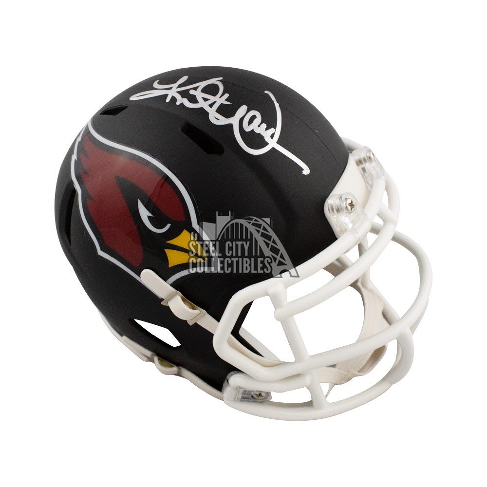 Kurt Warner Autographed Arizona Cardinals Eclipse Mini Football Helmet BAS COA 