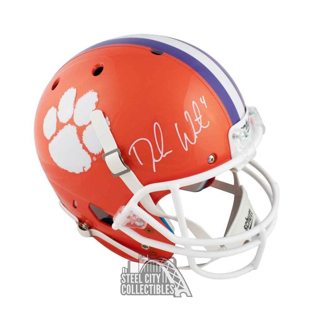 Deshaun Watson Autographed Clemson Tigers Full Size Football Helmet Jsa Coa