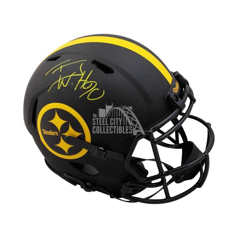 TJ Watt Autographed Steelers Eclipse Authentic Full-Size Football Helmet -  JSA COA