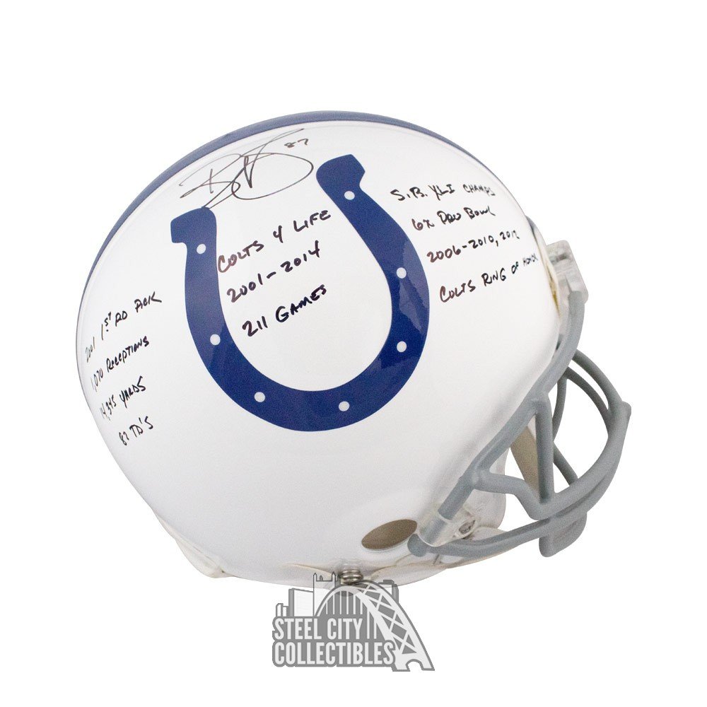 reggie wayne signed helmet