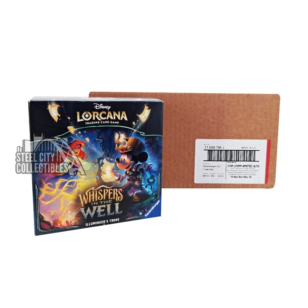 Lorcana Whispers in the Well Illumineer's Trove 4-Box Case | Steel City  Collectibles