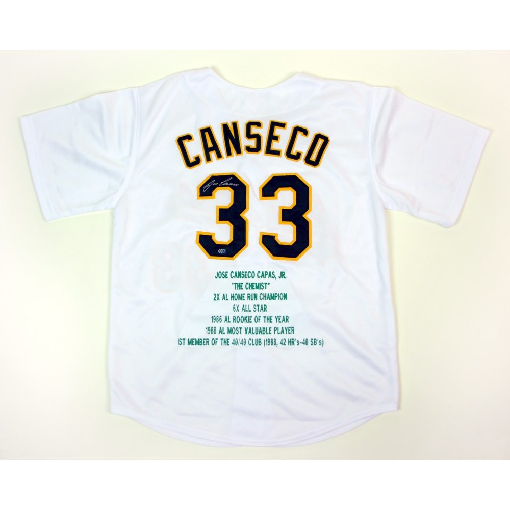 jose canseco autographed jersey