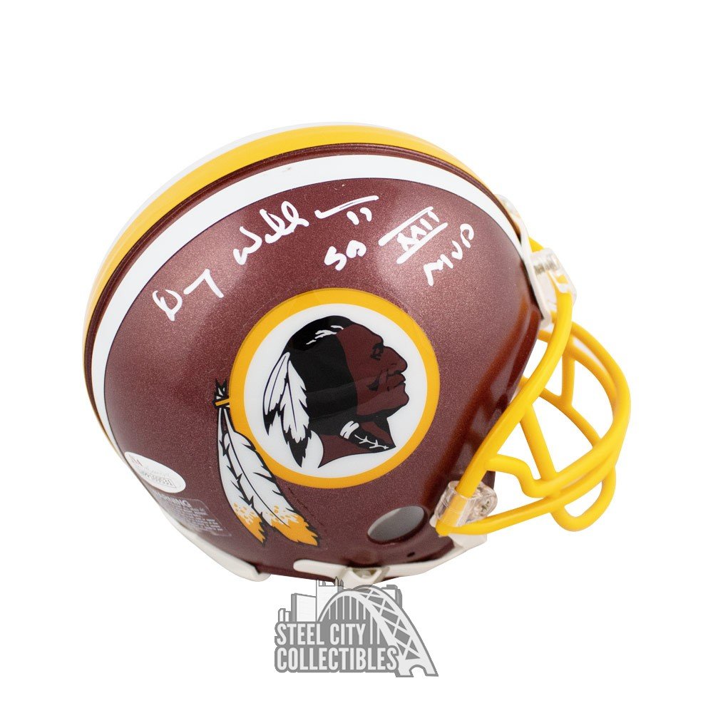 Doug Williams SB XXII MVP Autographed Redskins Mini Football Helmet JSA COA Steel City