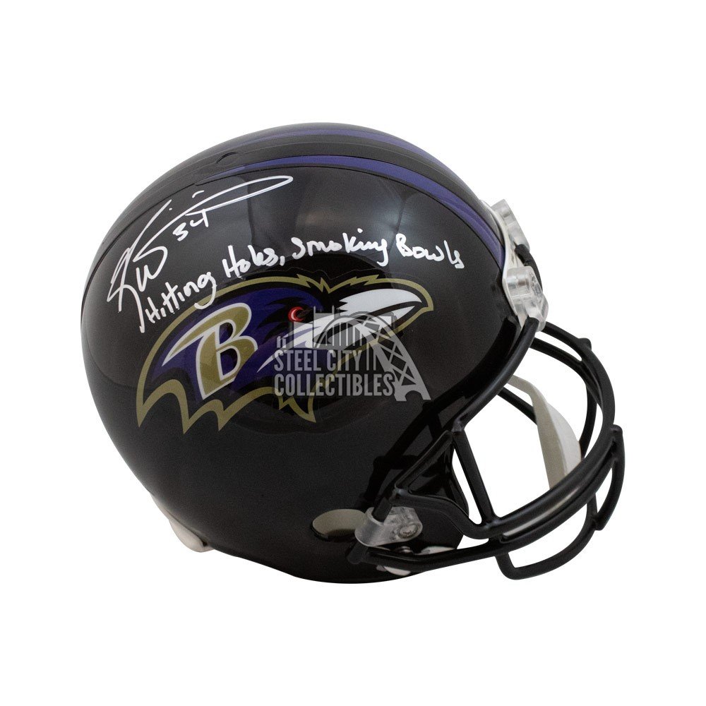 Ricky Williams Smoking Bowls Autographed Ravens Replica FullSize