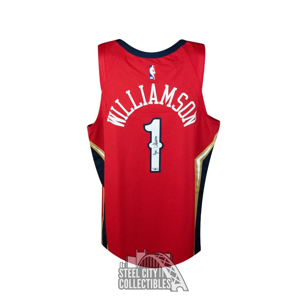 zion williamson red pelicans jersey
