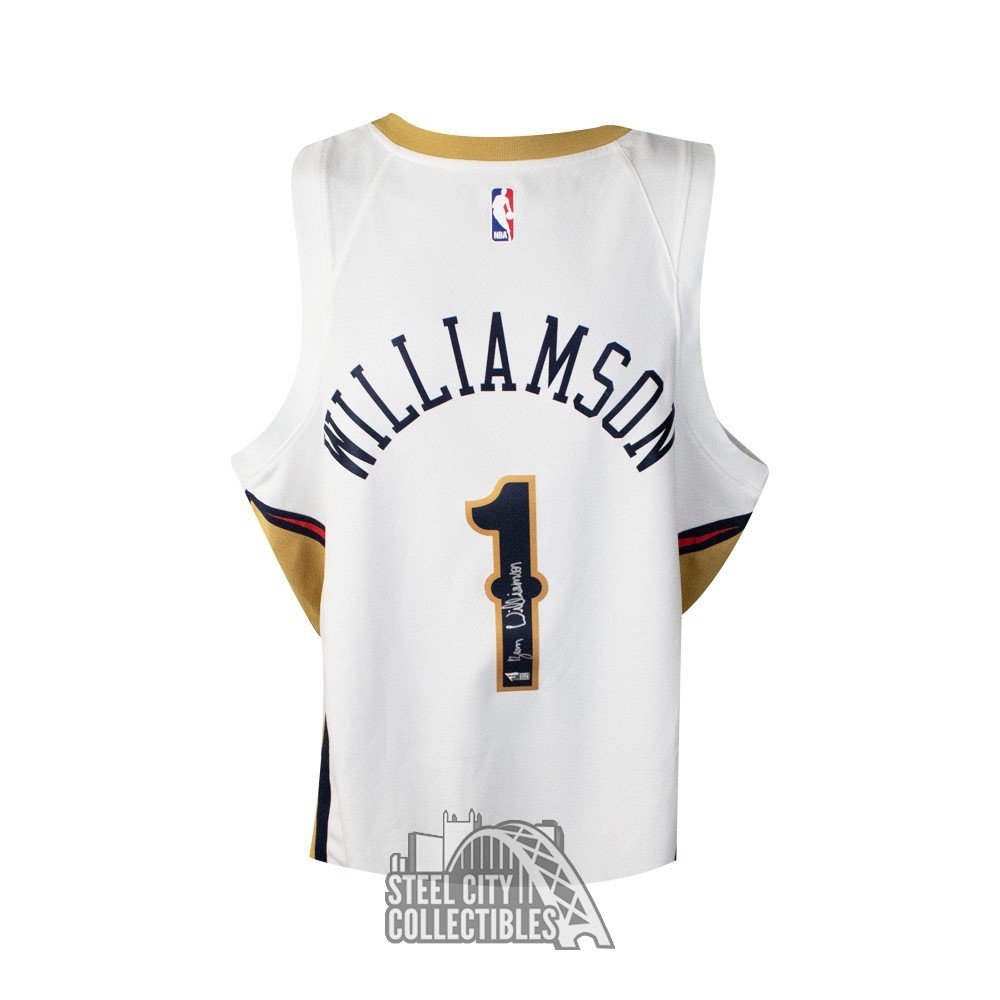 ZION WILLIAMSON Autographed New Orleans Pelicans Nike White Jersey FAN –  Super Sports Center