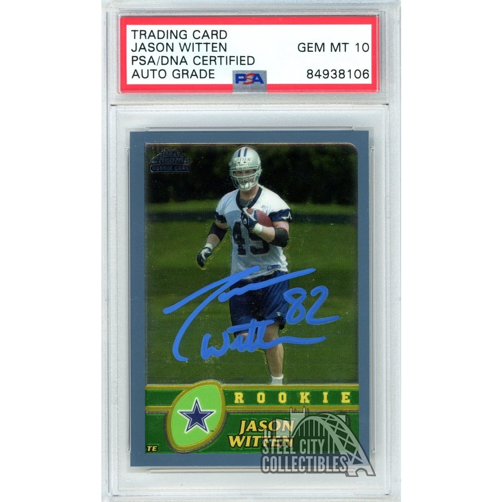 Jason Witten 2003 Topps Chrome Autograph Rookie Card 227 PSA/DNA 10