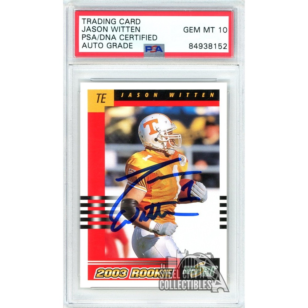 Jason Witten 2003 Score Autograph Rookie Card #306 PSA/DNA 10