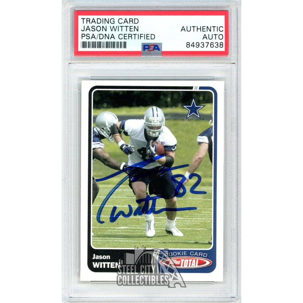 Jason Witten 2003 Topps Total Autograph Rookie Card 477 PSA/DNA