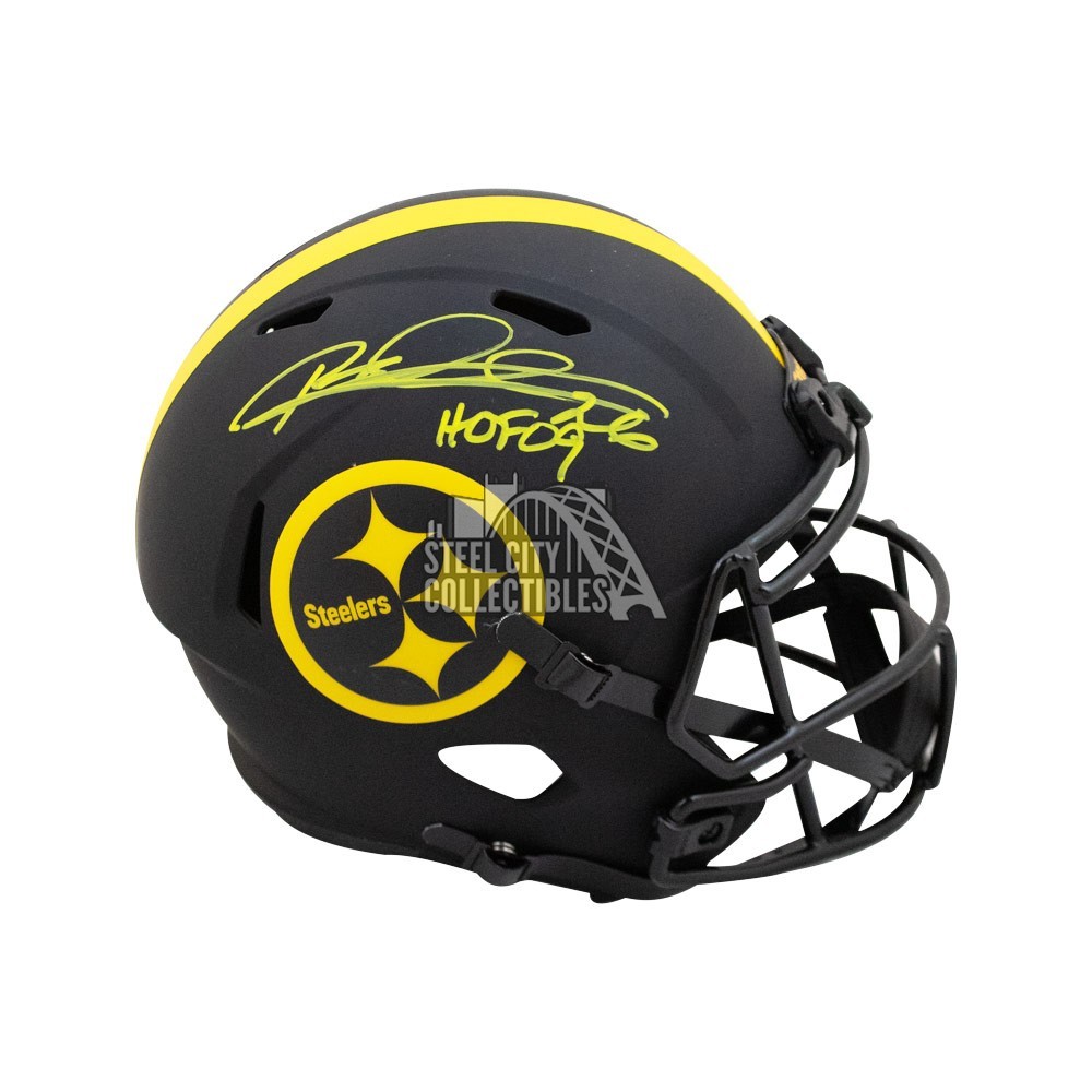 Rod Woodson HOF 09 Autographed Pittsburgh Steelers Eclipse Replica