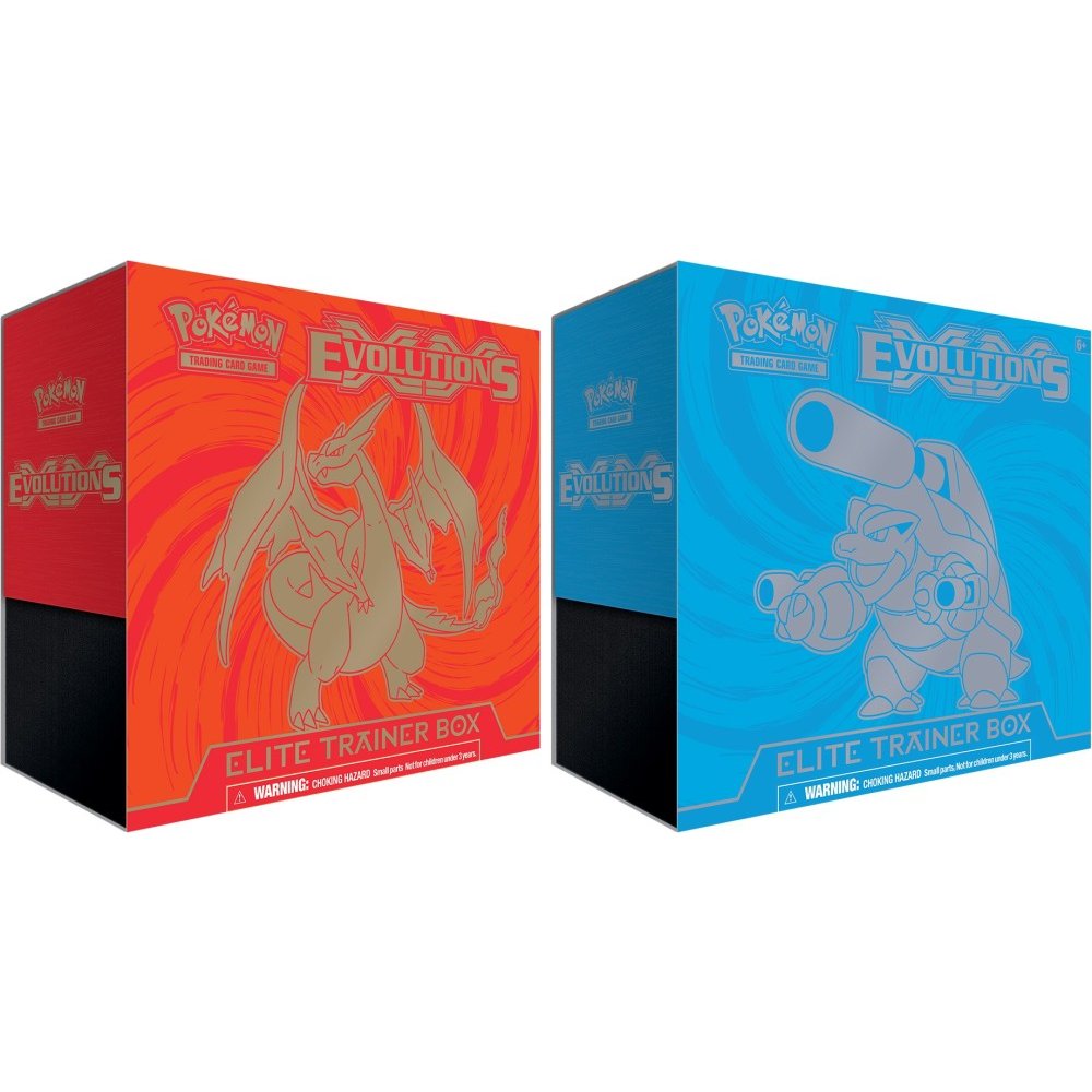 Pokémon TCG XY12 Evolutions Elite Trainer 2 Boxes Mega Charizard+Blastoise 