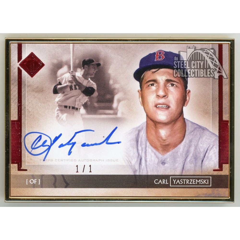 Carl Yastrzemski 2020 Topps Transcendent Baseball Collection Red Autograph  1/1 | Steel City Collectibles