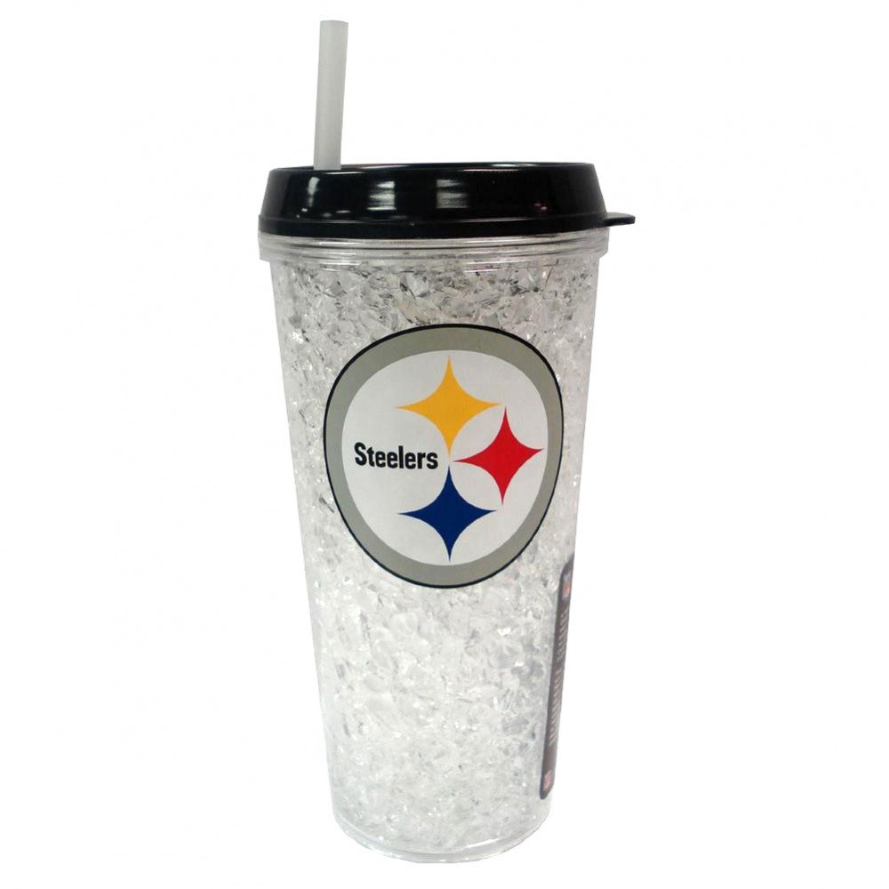 Pittsburgh Steelers NFL 16oz. Crystal Freezer Travel Tumbler | Steel ...