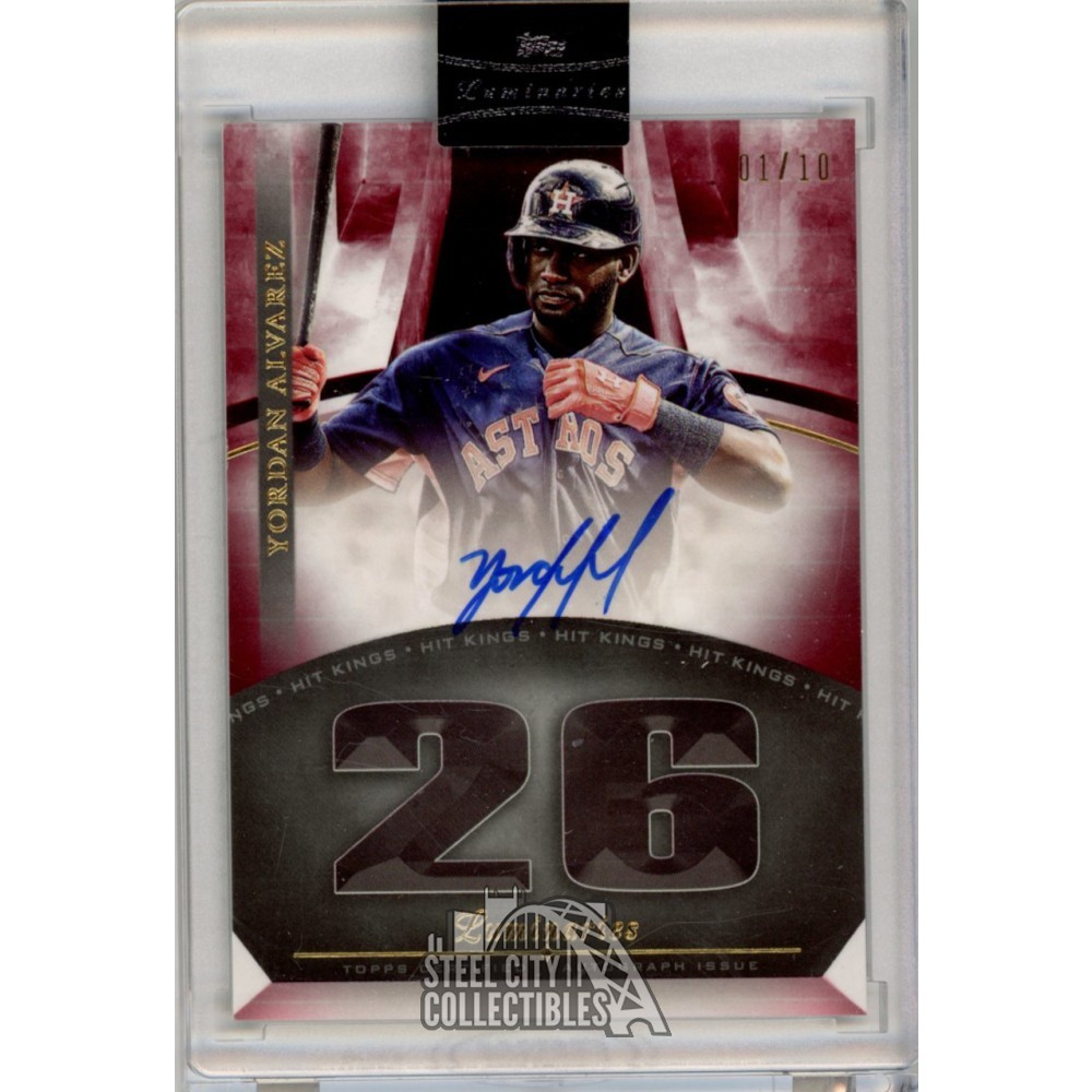 Yordan Alvarez 2021 Topps Luminaries Autograph Card #HK-YA 01/10