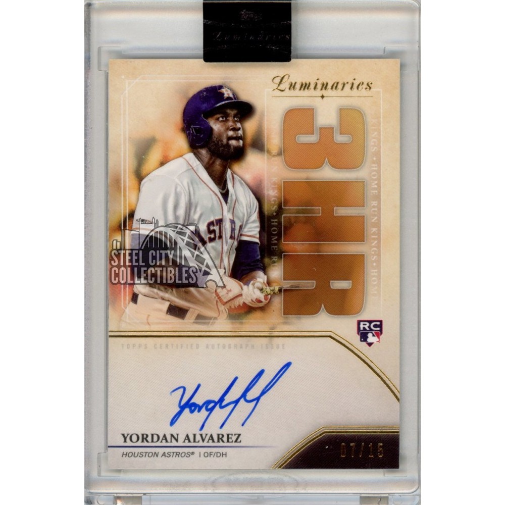 Yordan Alvarez 2020 Topps Luminaries Autograph Rookie Card #HRK-YA 