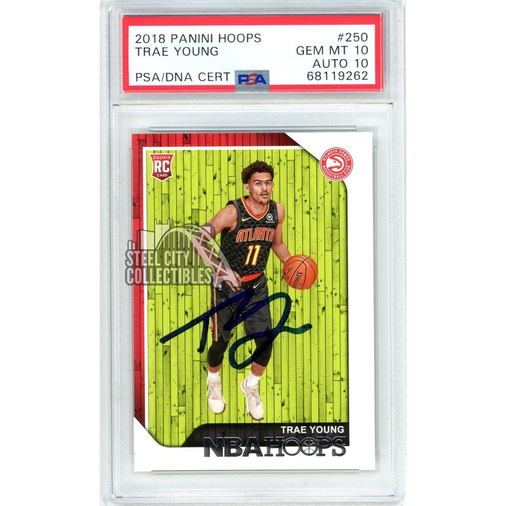 Trae Young PSA鑑定　ルーキーサイン Trae Young 2018-19 Panini Prizm Autograph Rookie Card #78