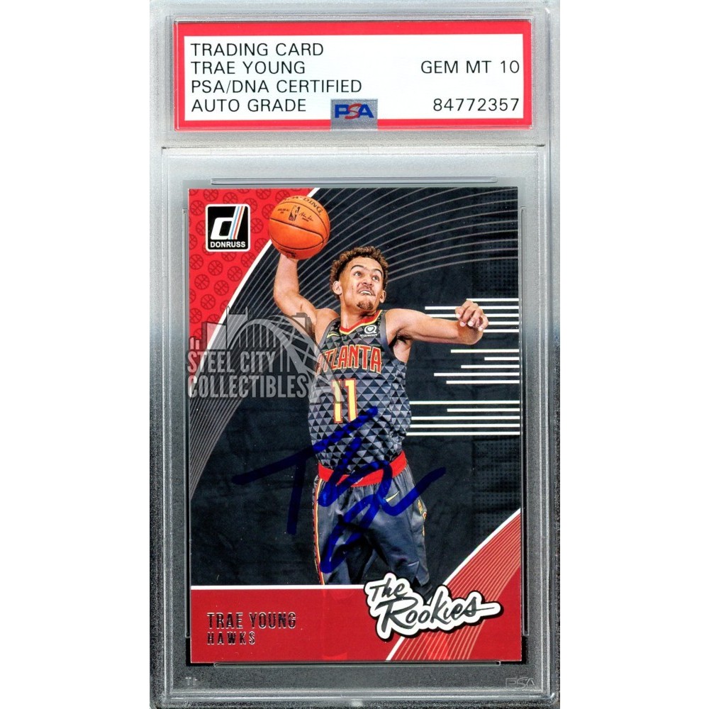 本物格安 PANINI 2018-19 DONRUSS Trae young ROOKIE JERSEY AUTO RC