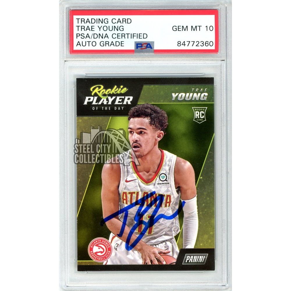 Trae Young 2018-19 Panini Player Of The Day Autograph Rookie Card