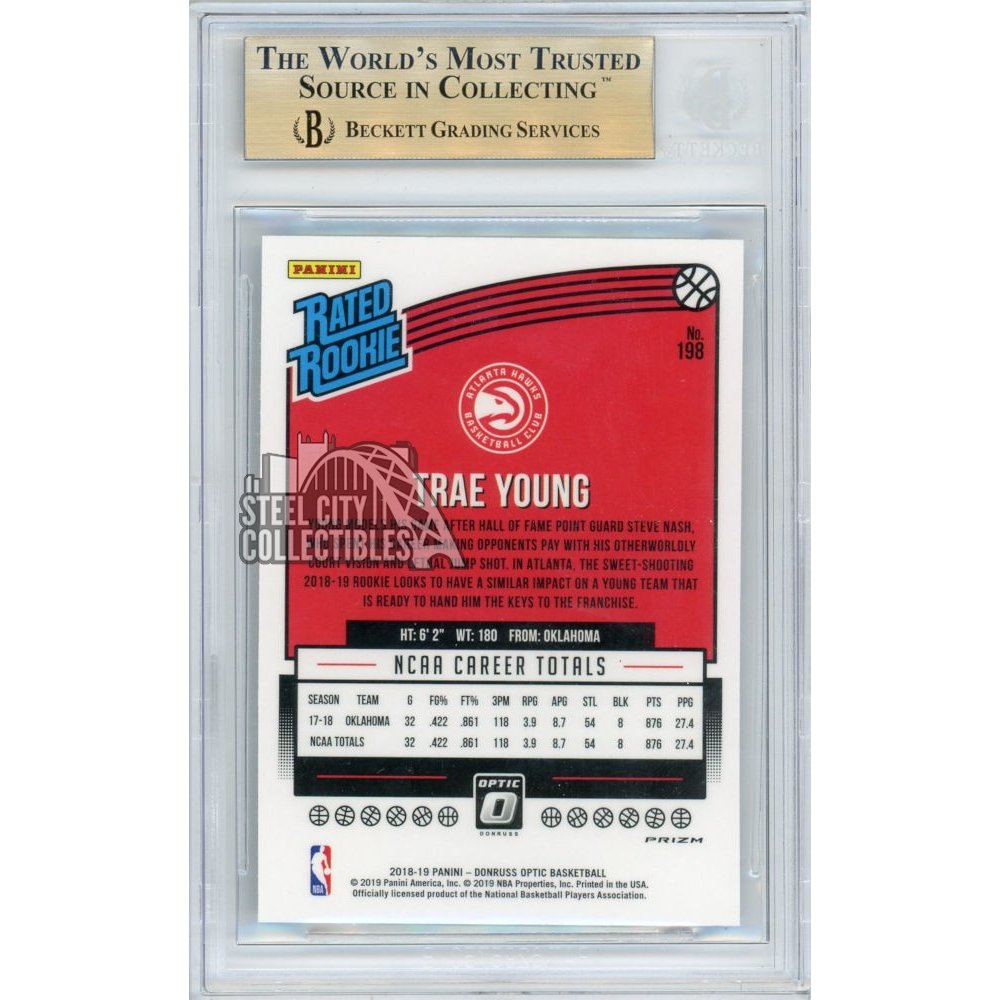 Trae Young 2018-19 Donruss Optic Holo Rated Rookie #198 - BGS 9.5 | Steel  City Collectibles