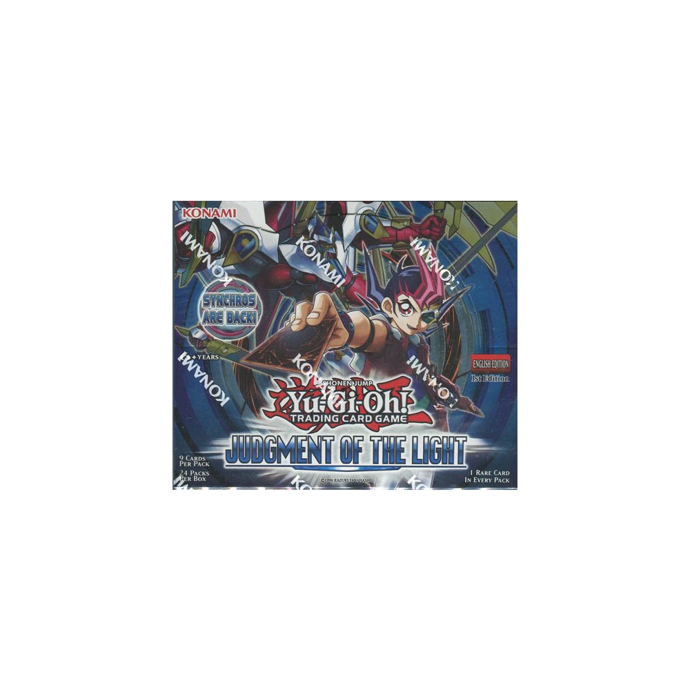 Konami Yu-Gi-Oh Judgement of the Light 1st Edition Booster Box | Steel City Collectibles Konami Yu-Gi-Oh Judgement of the Light 1st Edition Booster Box | Steel City Collectibles
